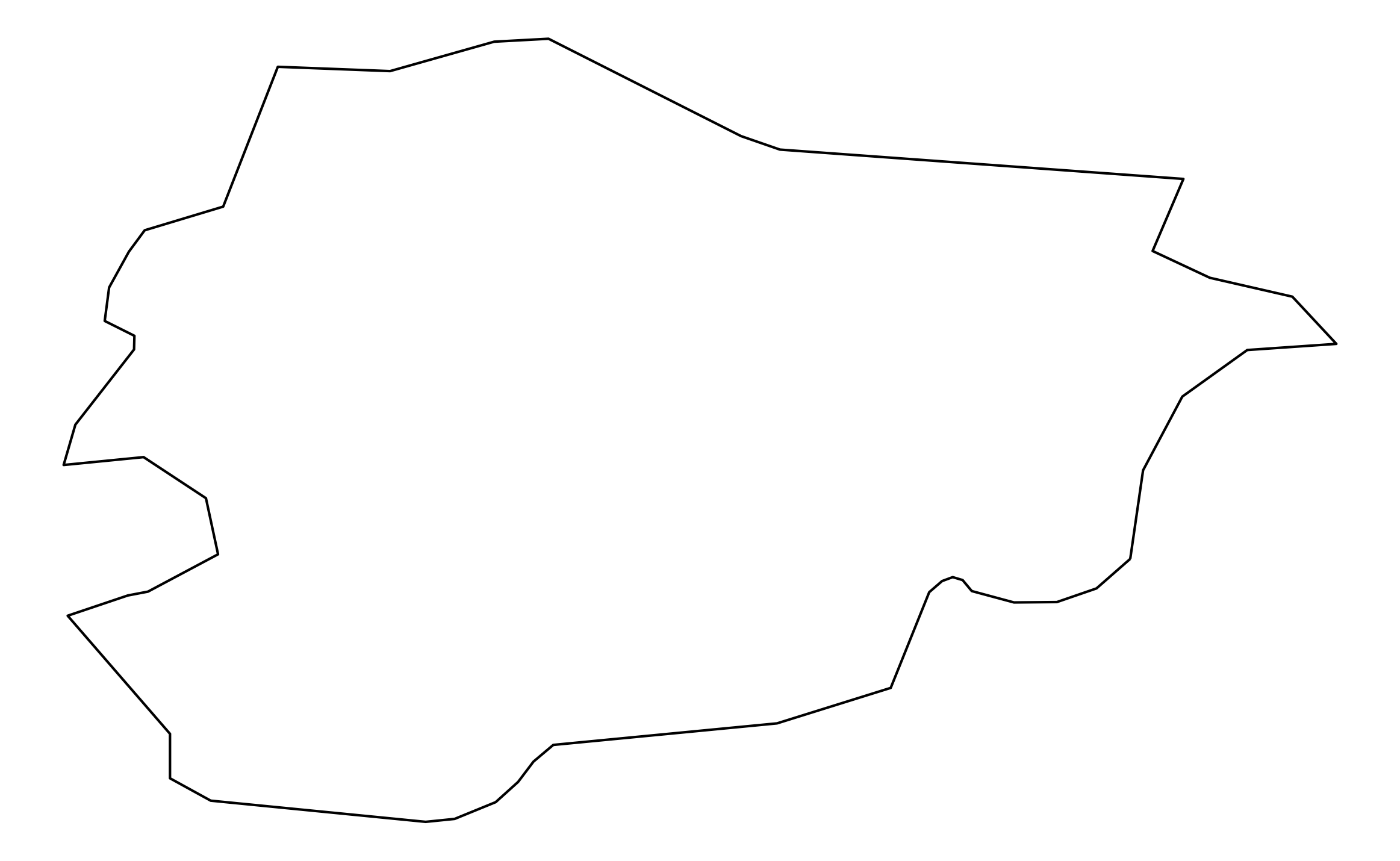 Andorra Outline Map