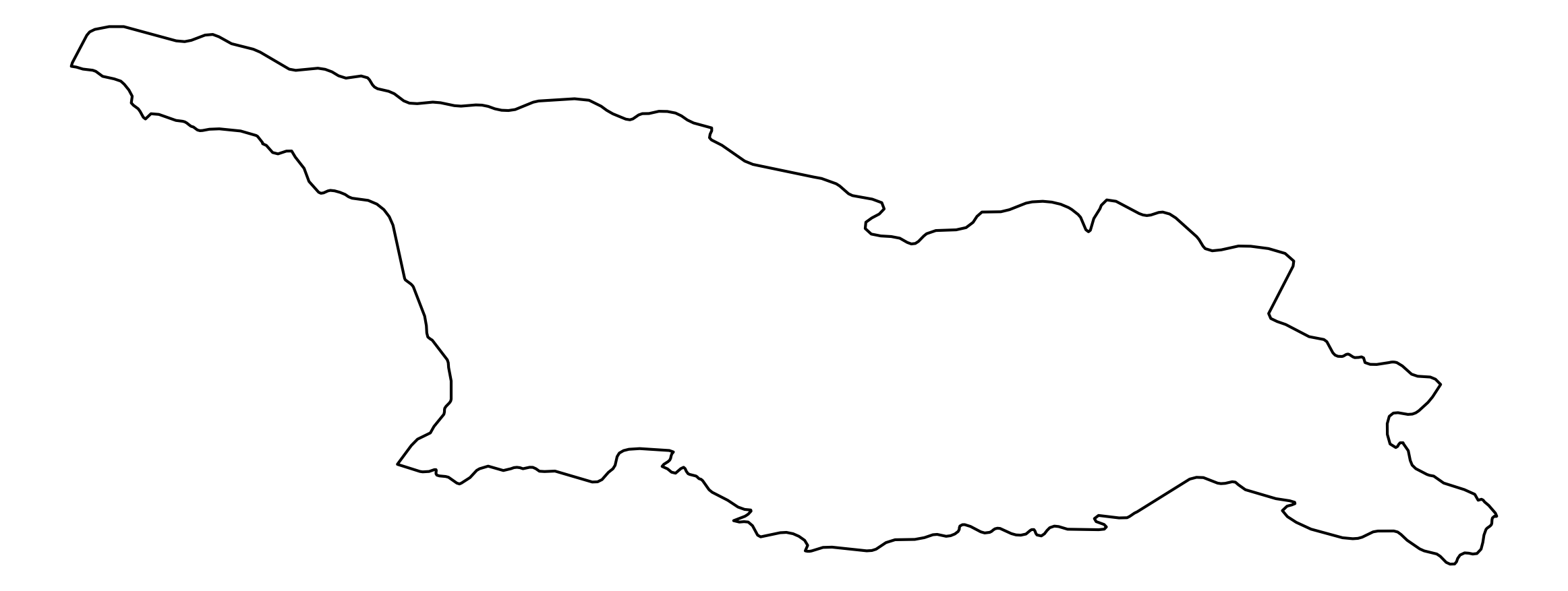 Georgia Outline Map