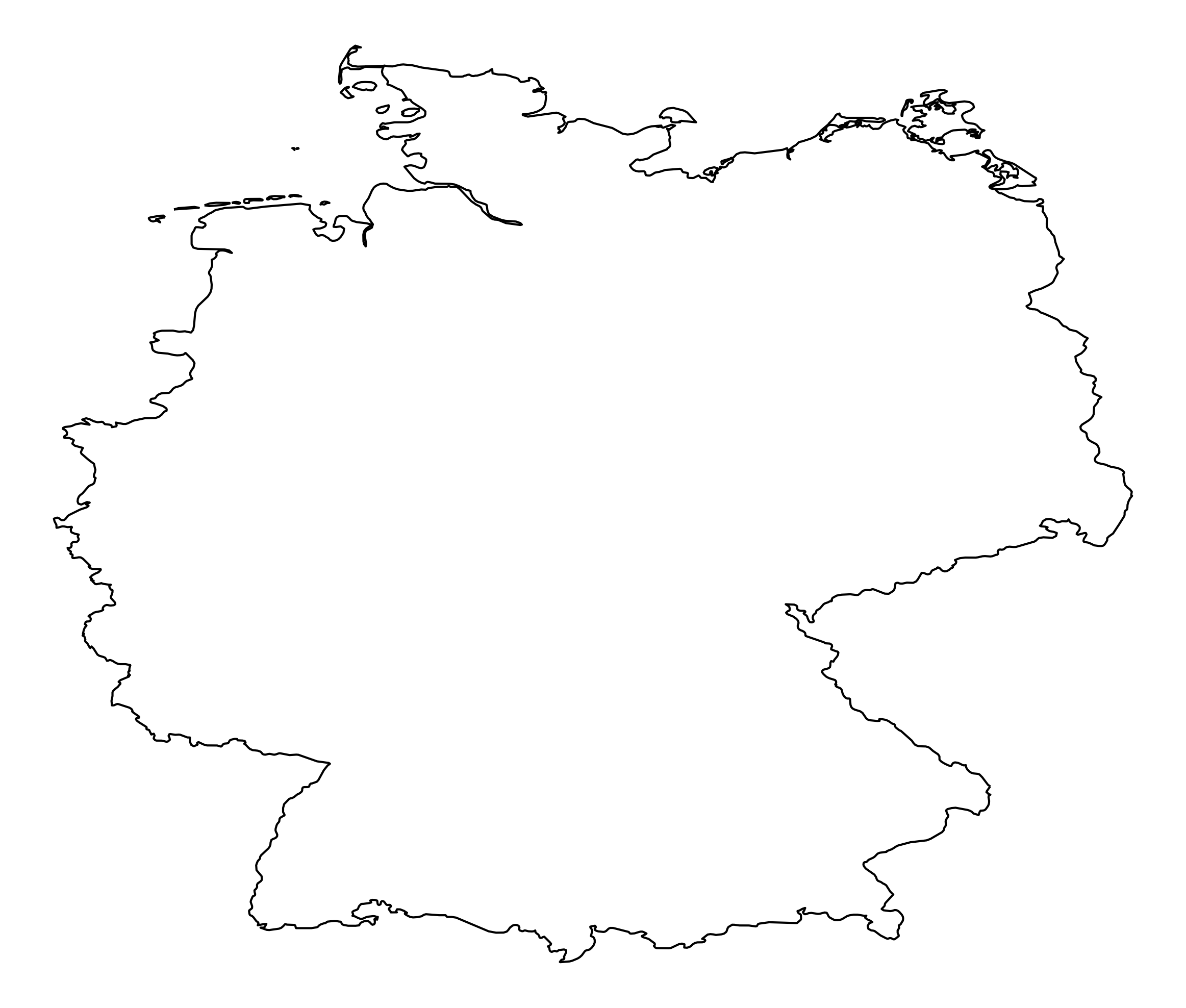 Germany Official Outline Map