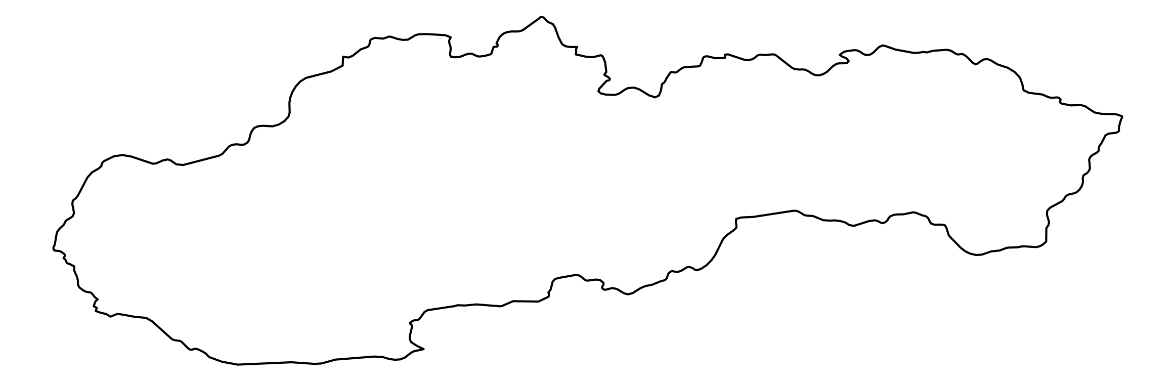 Slovakia Outline Map Slovakia Map OutlineMap