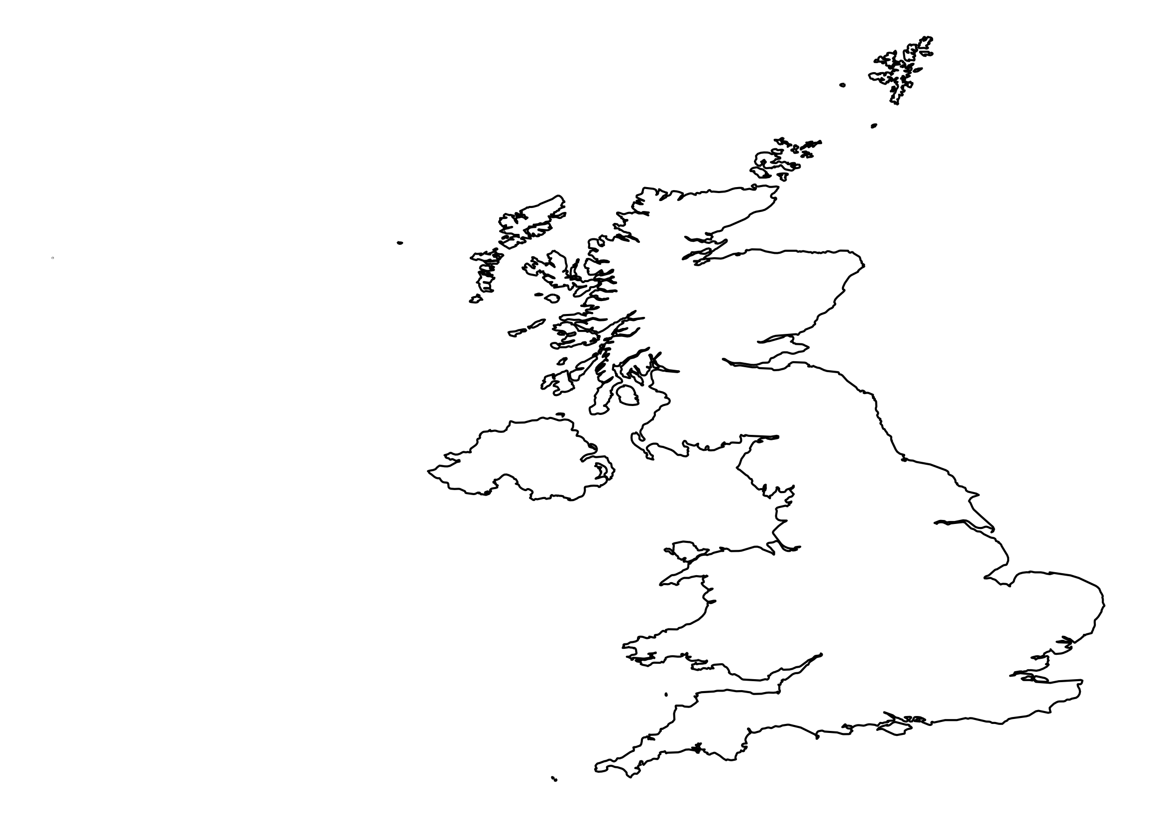 United Kingdom Outline Maps