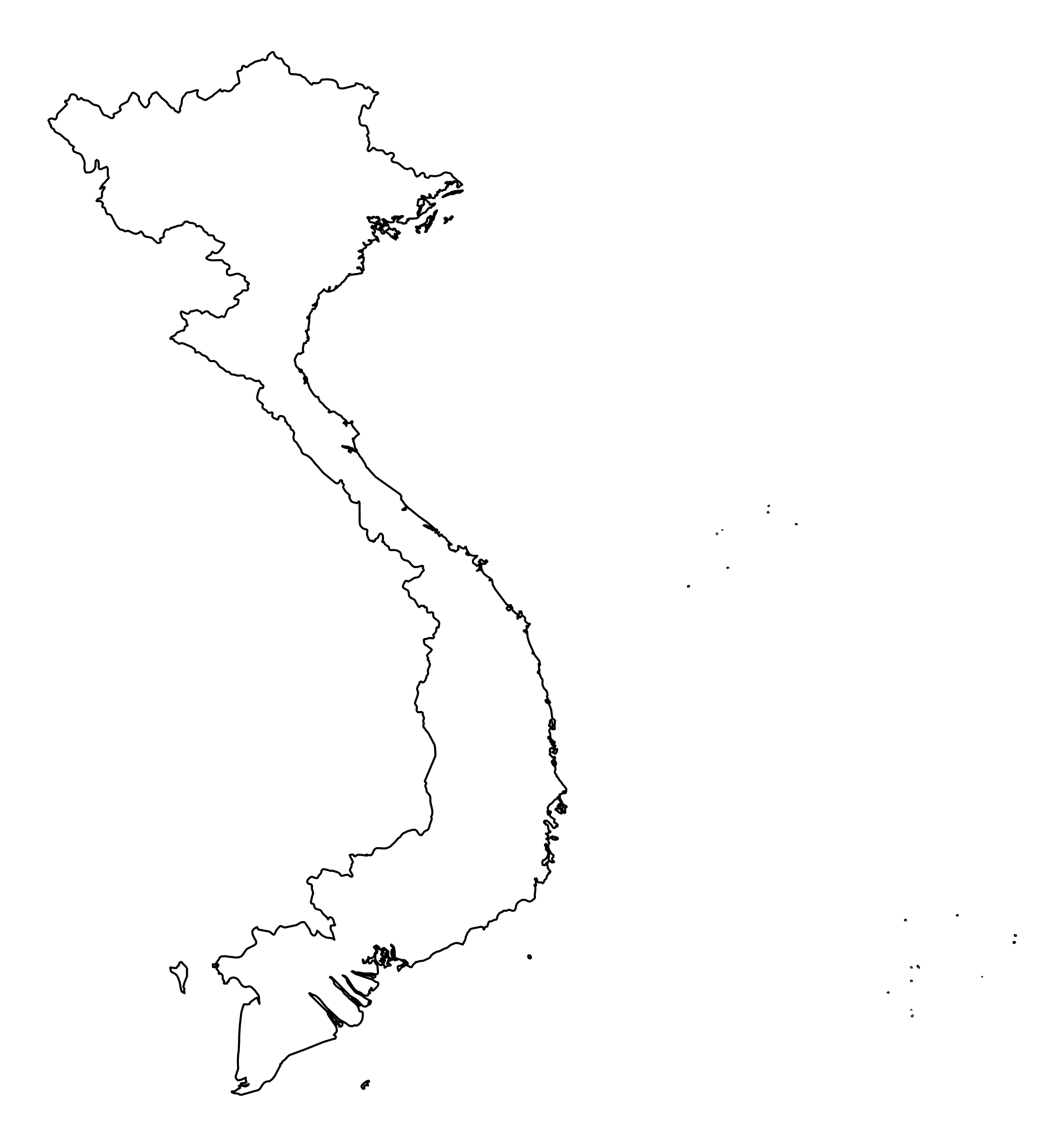 Vietnam Official Outline Map